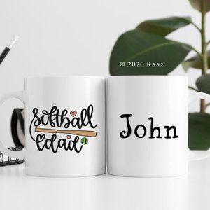 Baseball Dad Custom Mug - Father's Day Gift